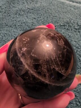 Silver Sheen Obsidian Sphere